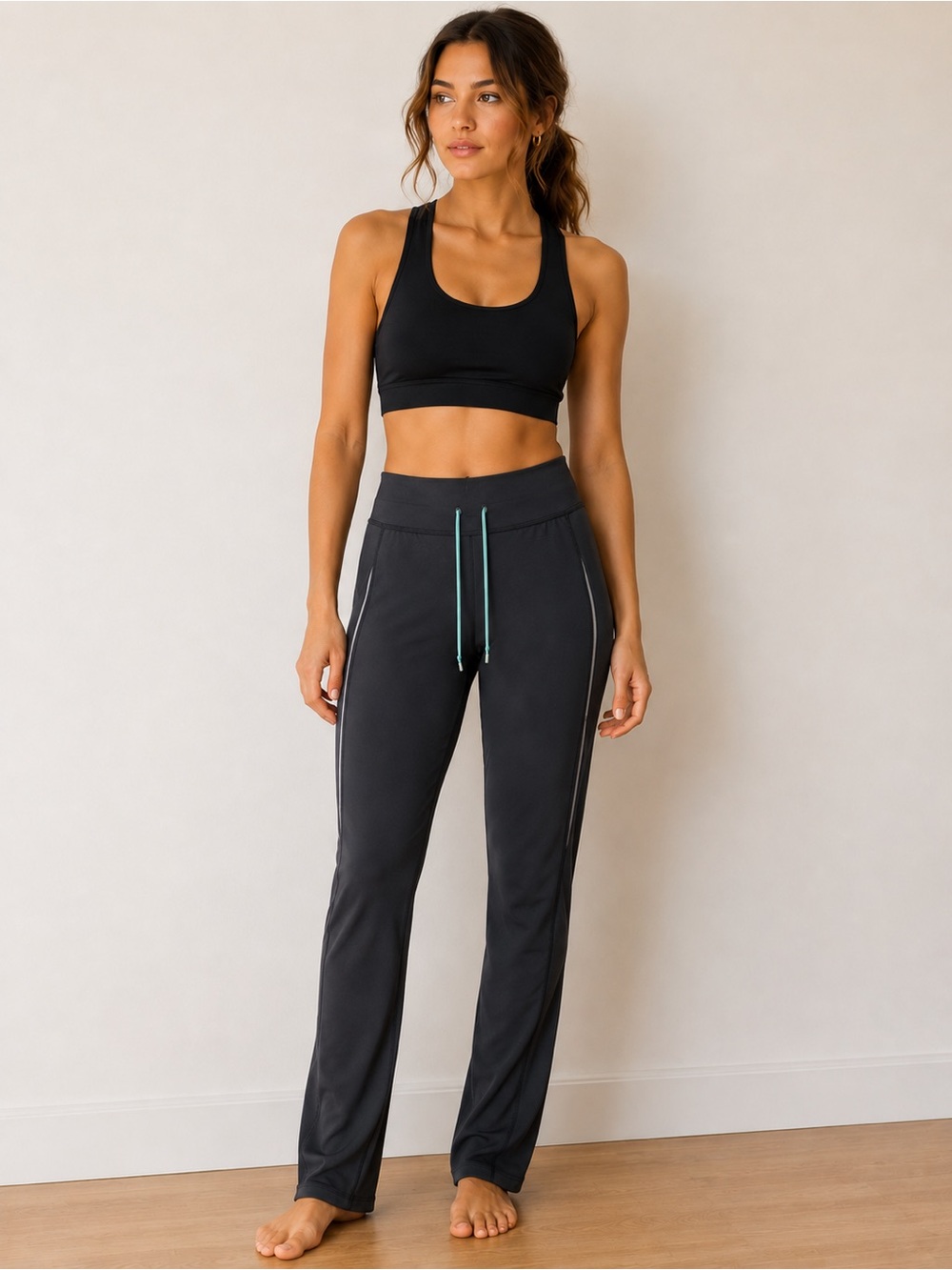 H&M Sport Black Athletic Jogger Pants Size Small